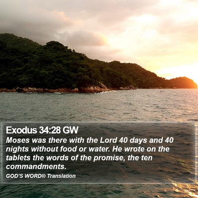 Exodus 34:28 GW Bible Verse Image