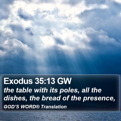 Exodus 35:13 GW Bible Verse Image