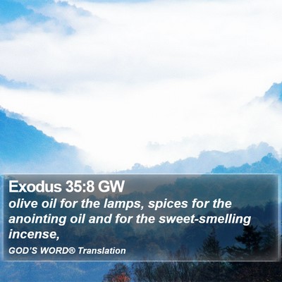 Exodus 35:8 GW Bible Verse Image