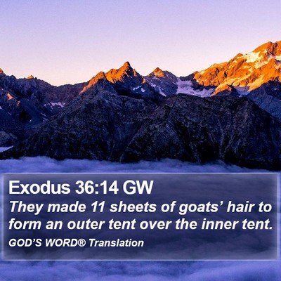 Exodus 36:14 GW Bible Verse Image