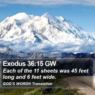 Exodus 36:15 GW Bible Verse Image