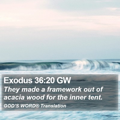 Exodus 36:20 GW Bible Verse Image