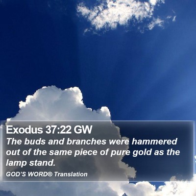 Exodus 37:22 GW Bible Verse Image