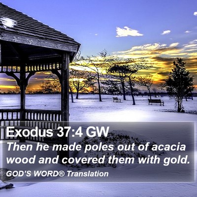 Exodus 37:4 GW Bible Verse Image