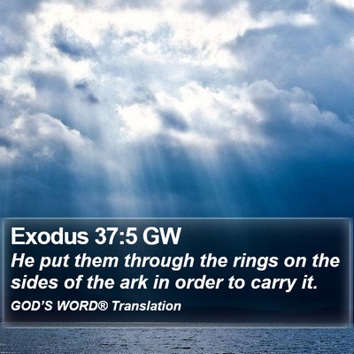 Exodus 37:5 GW Bible Verse Image