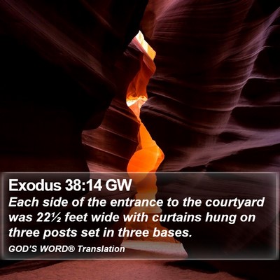 Exodus 38:14 GW Bible Verse Image
