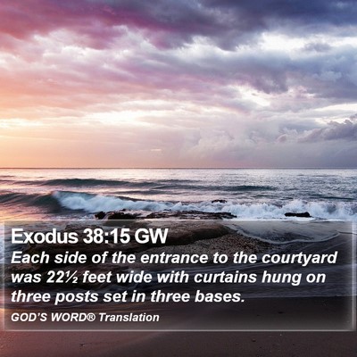 Exodus 38:15 GW Bible Verse Image