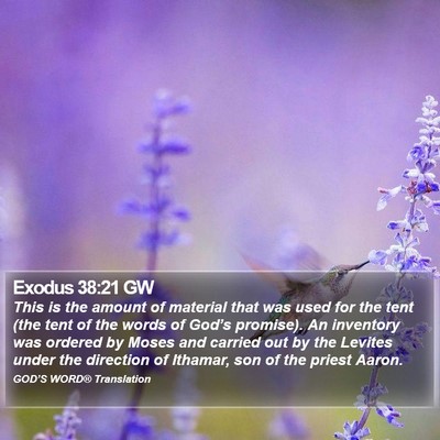 Exodus 38:21 GW Bible Verse Image