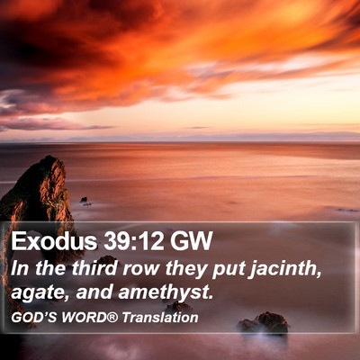 Exodus 39:12 GW Bible Verse Image