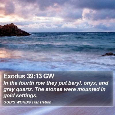 Exodus 39:13 GW Bible Verse Image