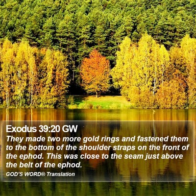 Exodus 39:20 GW Bible Verse Image