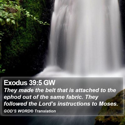 Exodus 39:5 GW Bible Verse Image