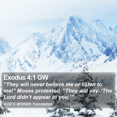 Exodus 4:1 GW Bible Verse Image