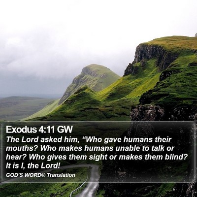 Exodus 4:11 GW Bible Verse Image