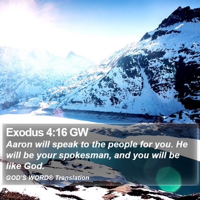 Exodus 4:16 GW Bible Verse Image