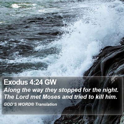 Exodus 4:24 GW Bible Verse Image