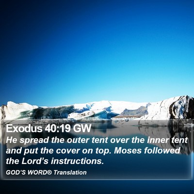 Exodus 40:19 GW Bible Verse Image