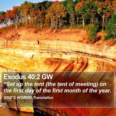 Exodus 40:2 GW Bible Verse Image