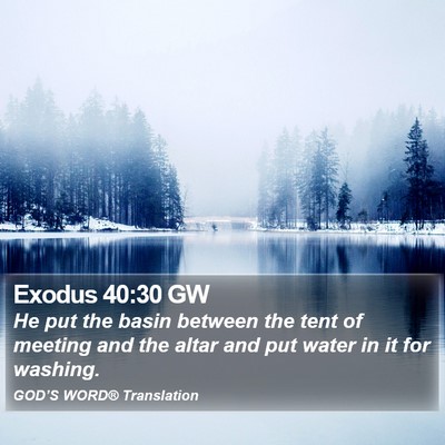 Exodus 40:30 GW Bible Verse Image