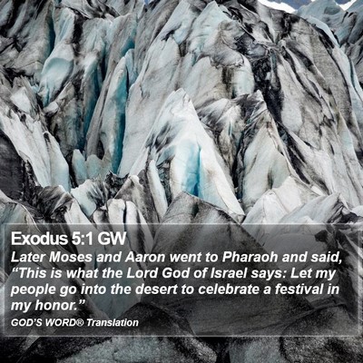 Exodus 5:1 GW Bible Verse Image