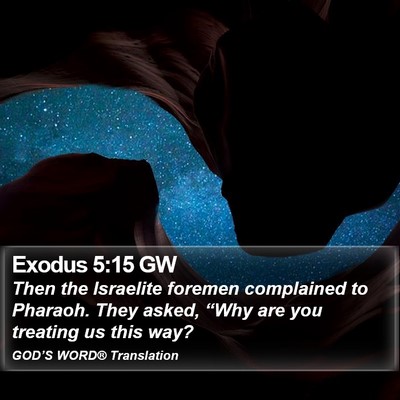Exodus 5:15 GW Bible Verse Image