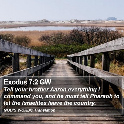 Exodus 7:2 GW Bible Verse Image