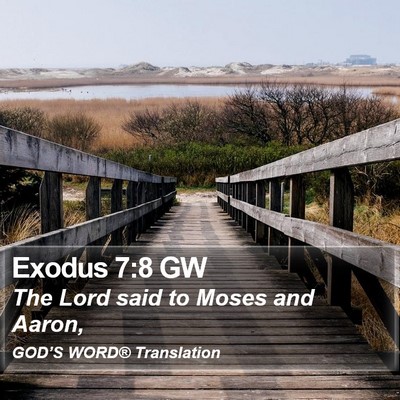 Exodus 7:8 GW Bible Verse Image