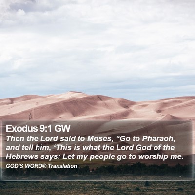 Exodus 9:1 GW Bible Verse Image