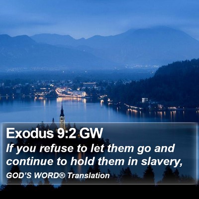Exodus 9:2 GW Bible Verse Image