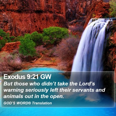 Exodus 9:21 GW Bible Verse Image