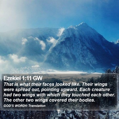 Ezekiel 1:11 GW Bible Verse Image