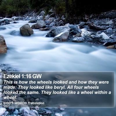 Ezekiel 1:16 GW Bible Verse Image