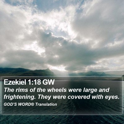 Ezekiel 1:18 GW Bible Verse Image