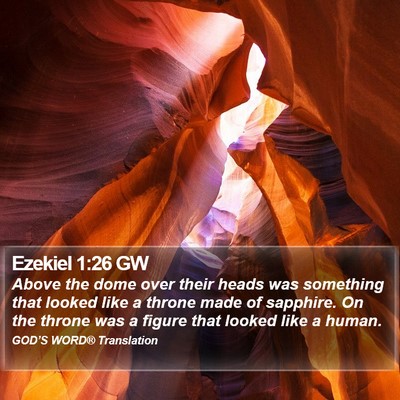 Ezekiel 1:26 GW Bible Verse Image