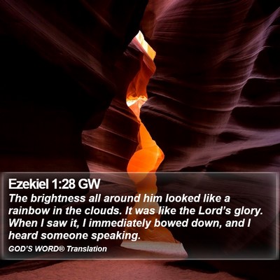 Ezekiel 1:28 GW Bible Verse Image