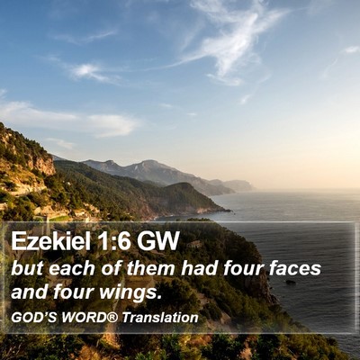 Ezekiel 1:6 GW Bible Verse Image