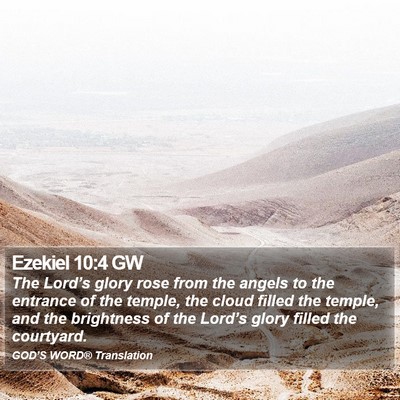 Ezekiel 10:4 GW Bible Verse Image