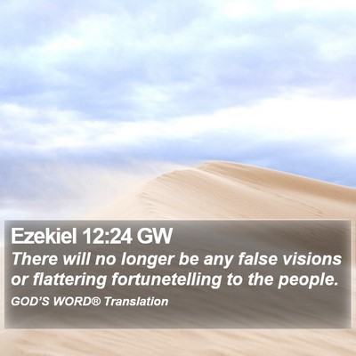 Ezekiel 12:24 GW Bible Verse Image