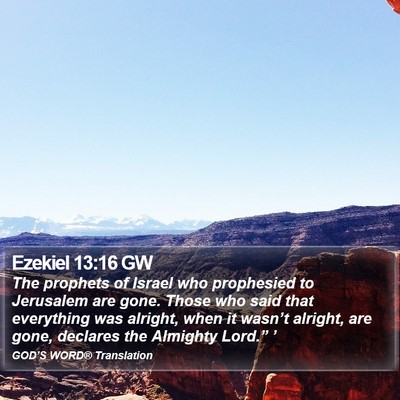 Ezekiel 13:16 GW Bible Verse Image