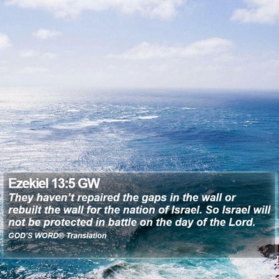 Ezekiel 13:5 GW Bible Verse Image