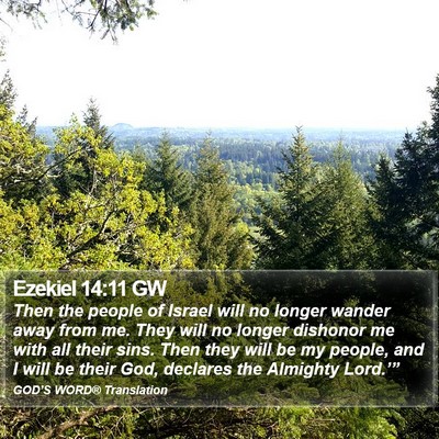 Ezekiel 14:11 GW Bible Verse Image