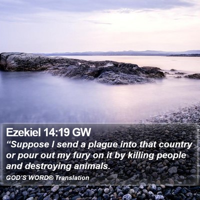 Ezekiel 14:19 GW Bible Verse Image