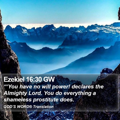 Ezekiel 16:30 GW Bible Verse Image