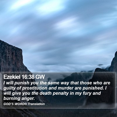 Ezekiel 16:38 GW Bible Verse Image