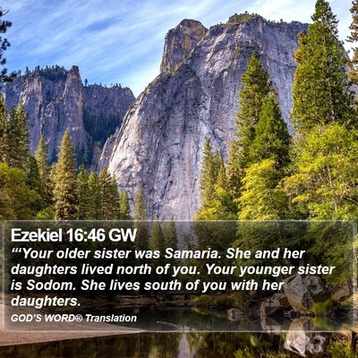 Ezekiel 16:46 GW Bible Verse Image