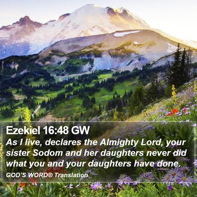 Ezekiel 16:48 GW Bible Verse Image