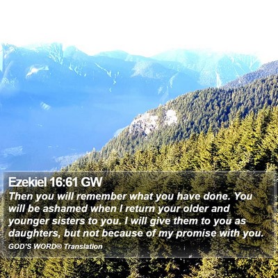 Ezekiel 16:61 GW Bible Verse Image
