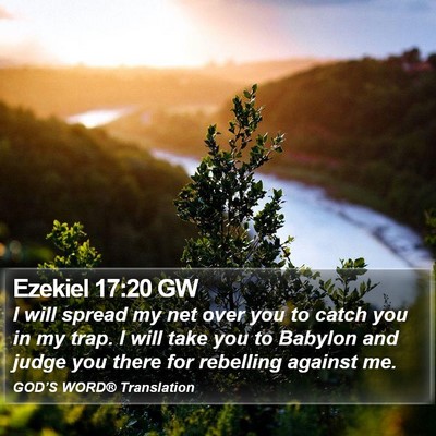 Ezekiel 17:20 GW Bible Verse Image