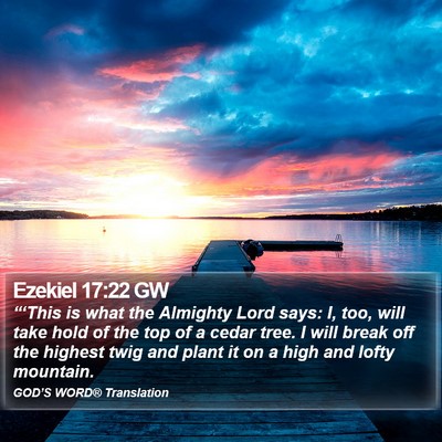 Ezekiel 17:22 GW Bible Verse Image