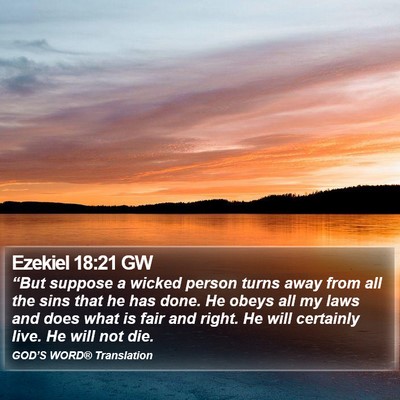 Ezekiel 18:21 GW Bible Verse Image